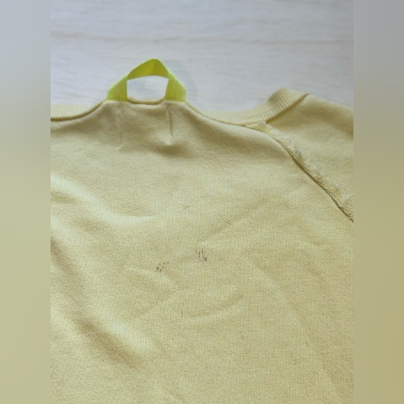 Free People Maui Muscle Starfruit pastel yellow oversized top size XS - Picture 8 of 9